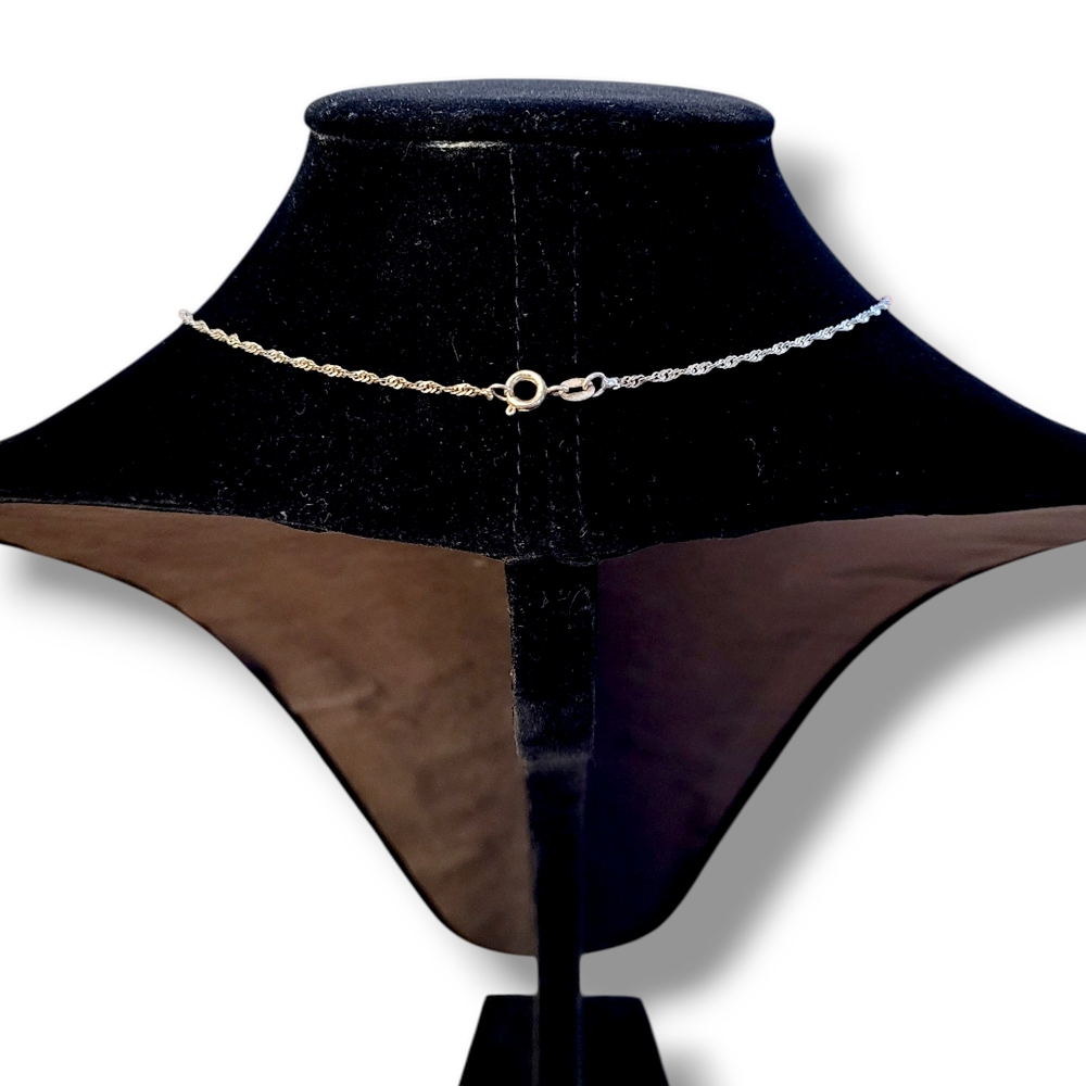 Elegant Silver 2 mm Rope Chain Necklace - Picture 2 of 6